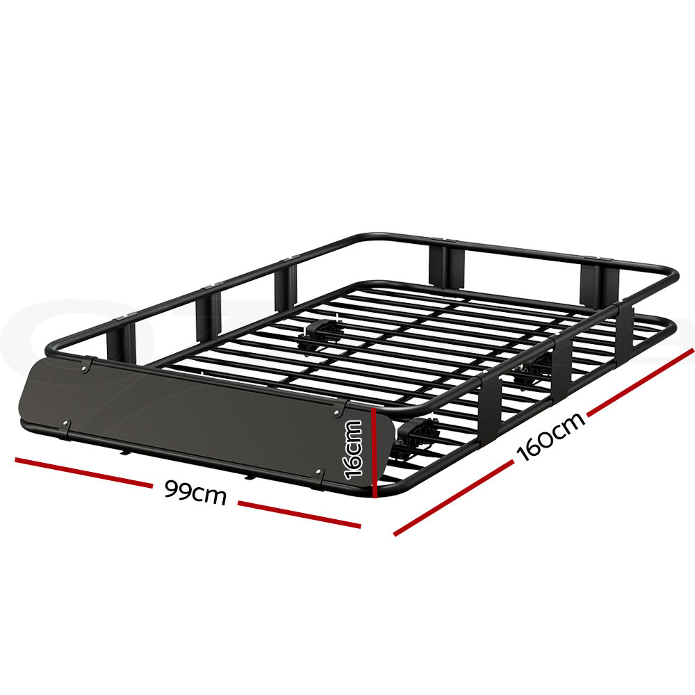 Giantz Universal Roof Rack Basket Car Luggage Carrier Steel Vehicle Cargo 160cm