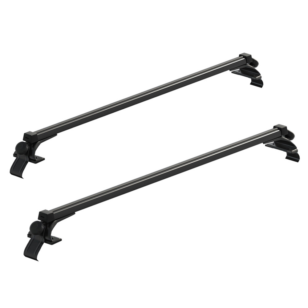 Universal Car Roof Racks Pod Aluminium Cross Bars Adjustable 145cm Black