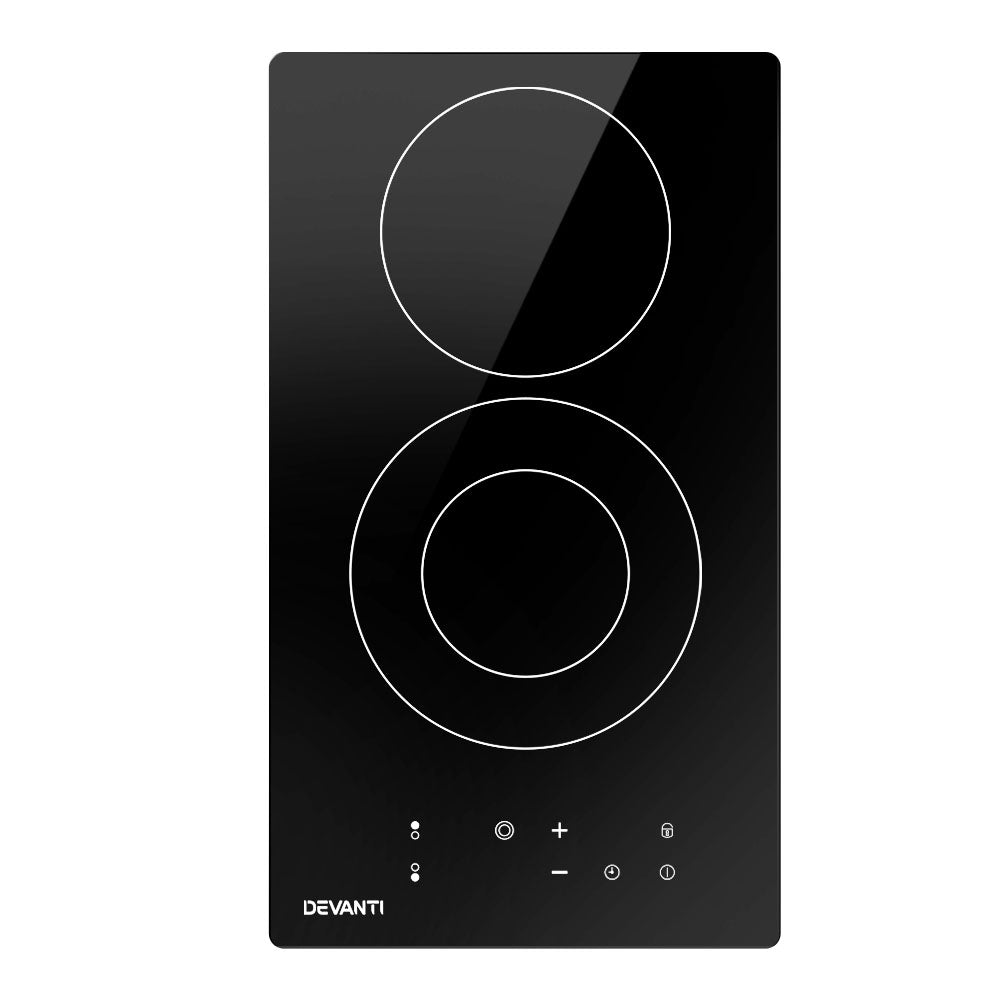 Devanti 2900W Electric Ceramic Cooktop 30cm Kitchen Cooker Cook Top Hob Touch Control