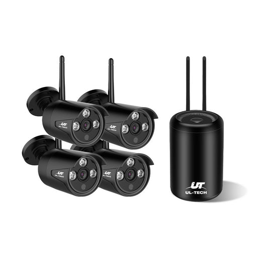 UL-TECH 1080P 4CH Wireless Security Camera NVR Video