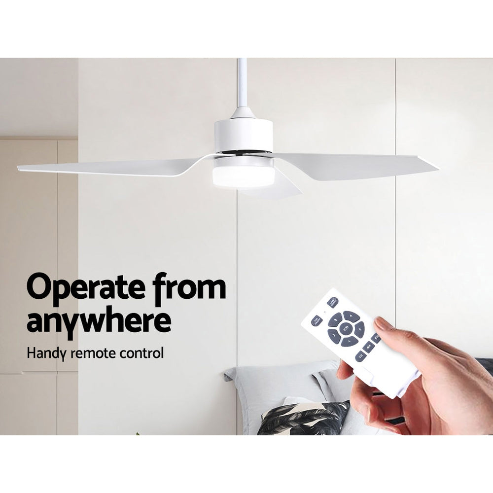 52 DC Motor Ceiling Fan with LED Light with Remote 8H Timer Reverse Mode 5 Speeds