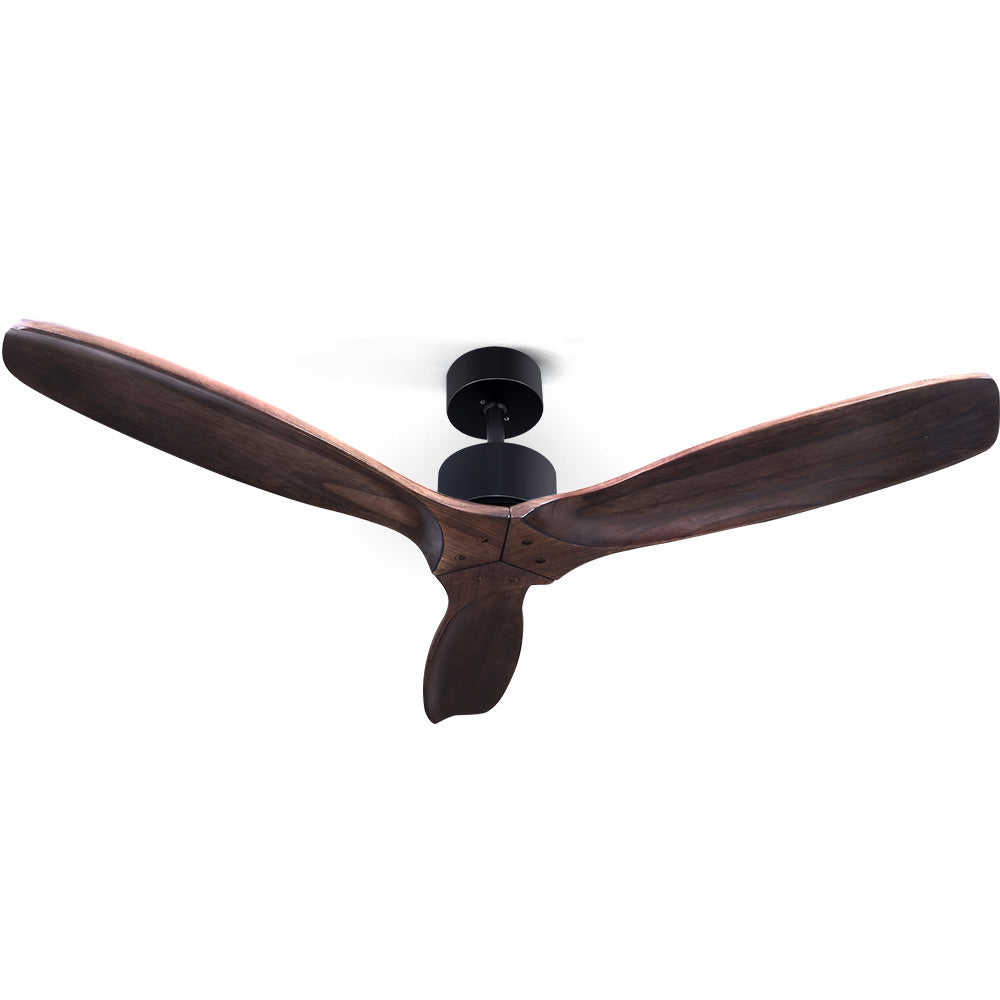 52 Fan Remote Control 8H Timer 3 Speeds 3 Wooden Blades