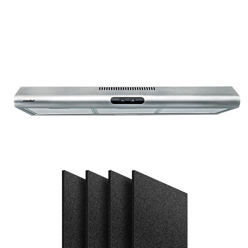 Comfee Rangehood 600mm Stainless Steel Kitchen Canopy With 4 PCS filter Replacement