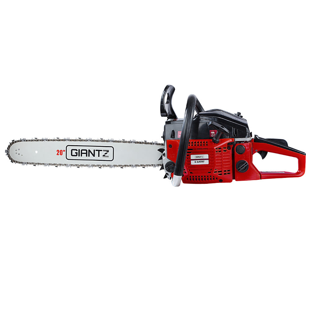 Giantz 52cc Petrol Commercial Chainsaw 20 Bar E-Start Tree Pruning Chain Saw