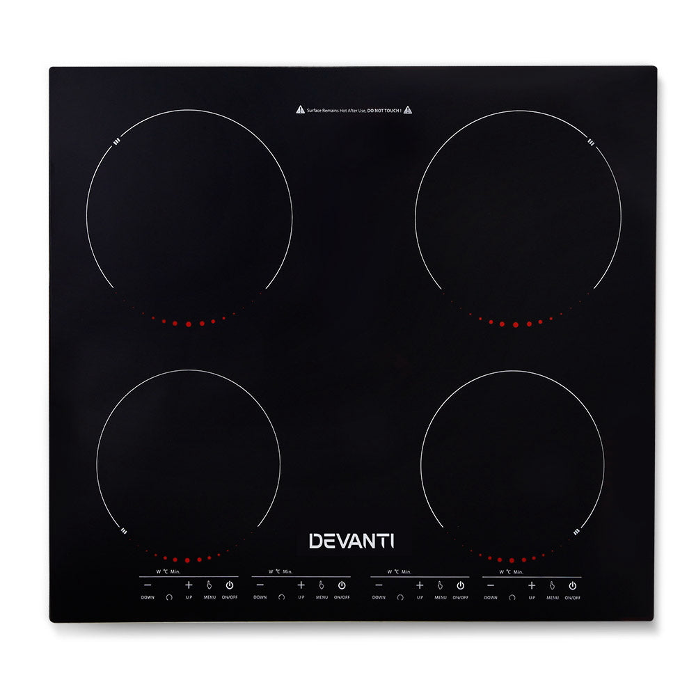 Devanti Ceramic Electric Induction Cook Top Stove- Black