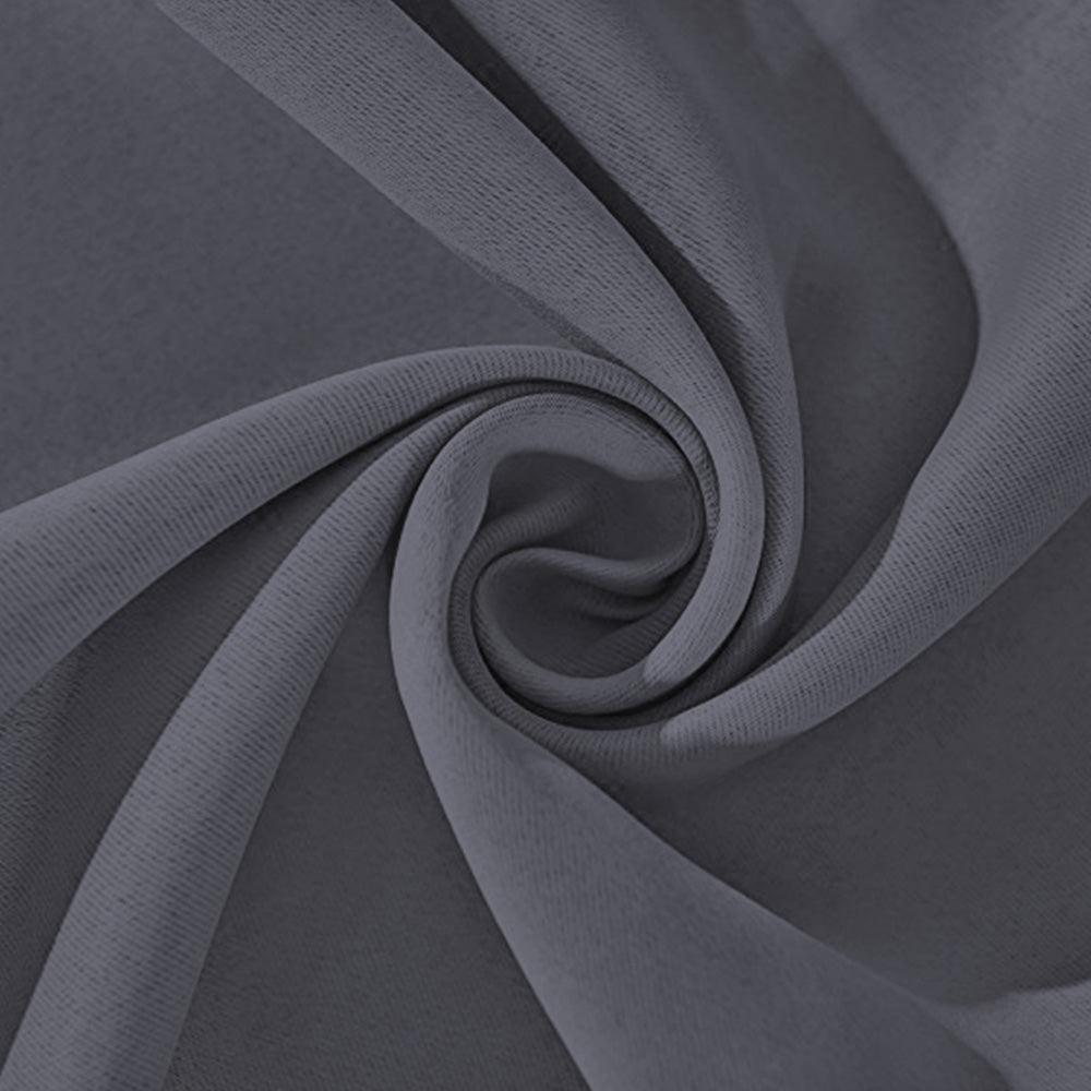 Artqueen 2X Pinch Pleat Pleated Blockout Curtains Dark Grey 180cmx213cm