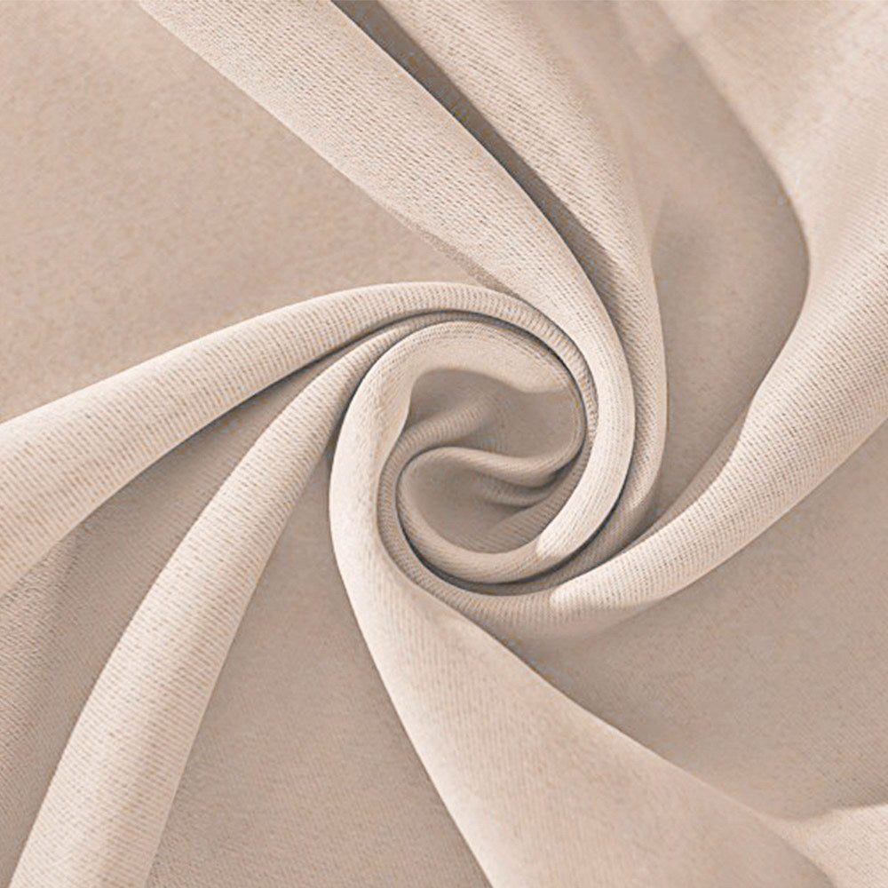 Artqueen 2X Pinch Pleat Pleated Blockout Curtains Sand 180cmx230cm