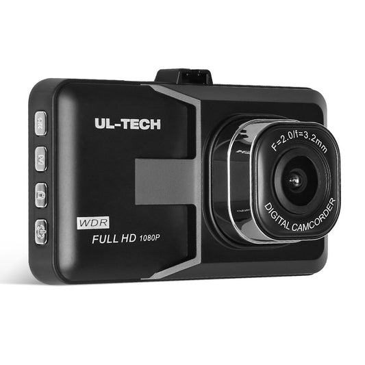 UL Tech 3 Inch Screen Dash Cam - Black