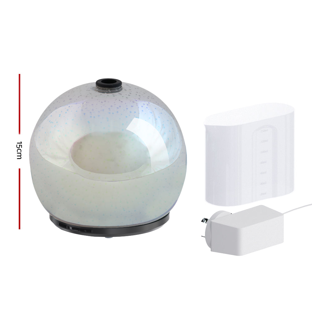 Devanti Aromatherapy Diffuser Air Humidifier Essential Oil 3D LED Light Firework