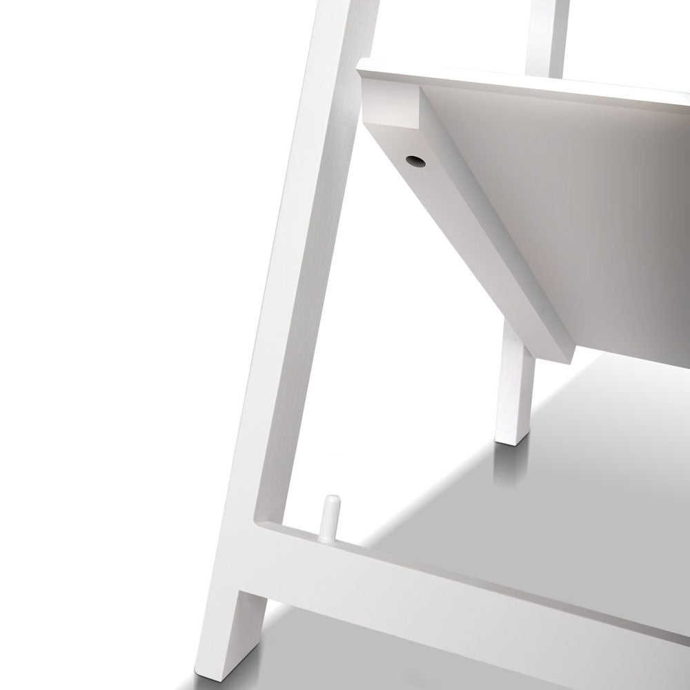 Artiss Wooden Ladder Storage Display Shelf - White