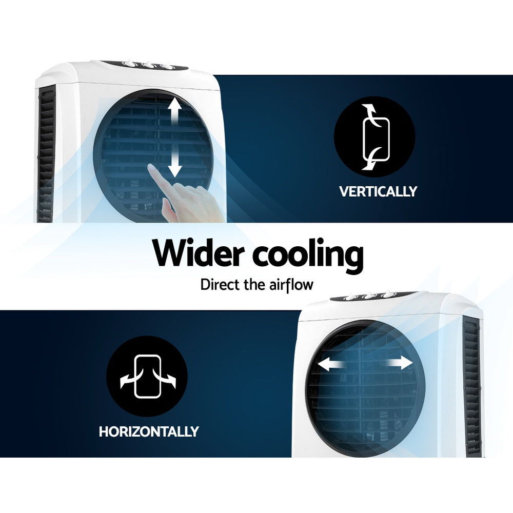 Devanti Evaporative Air Cooler Industrial Commercial Portable Water Fan Workshop