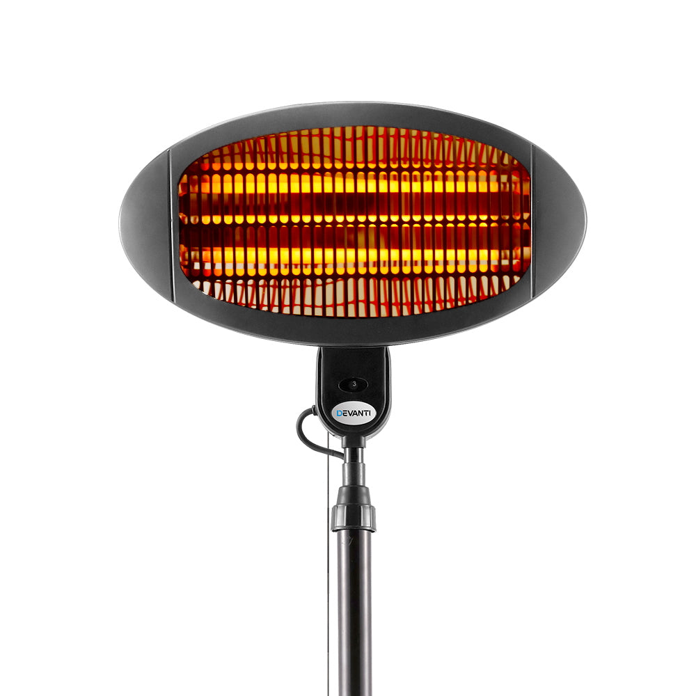 Devanti 2000w Electric Portable Patio Strip Heater