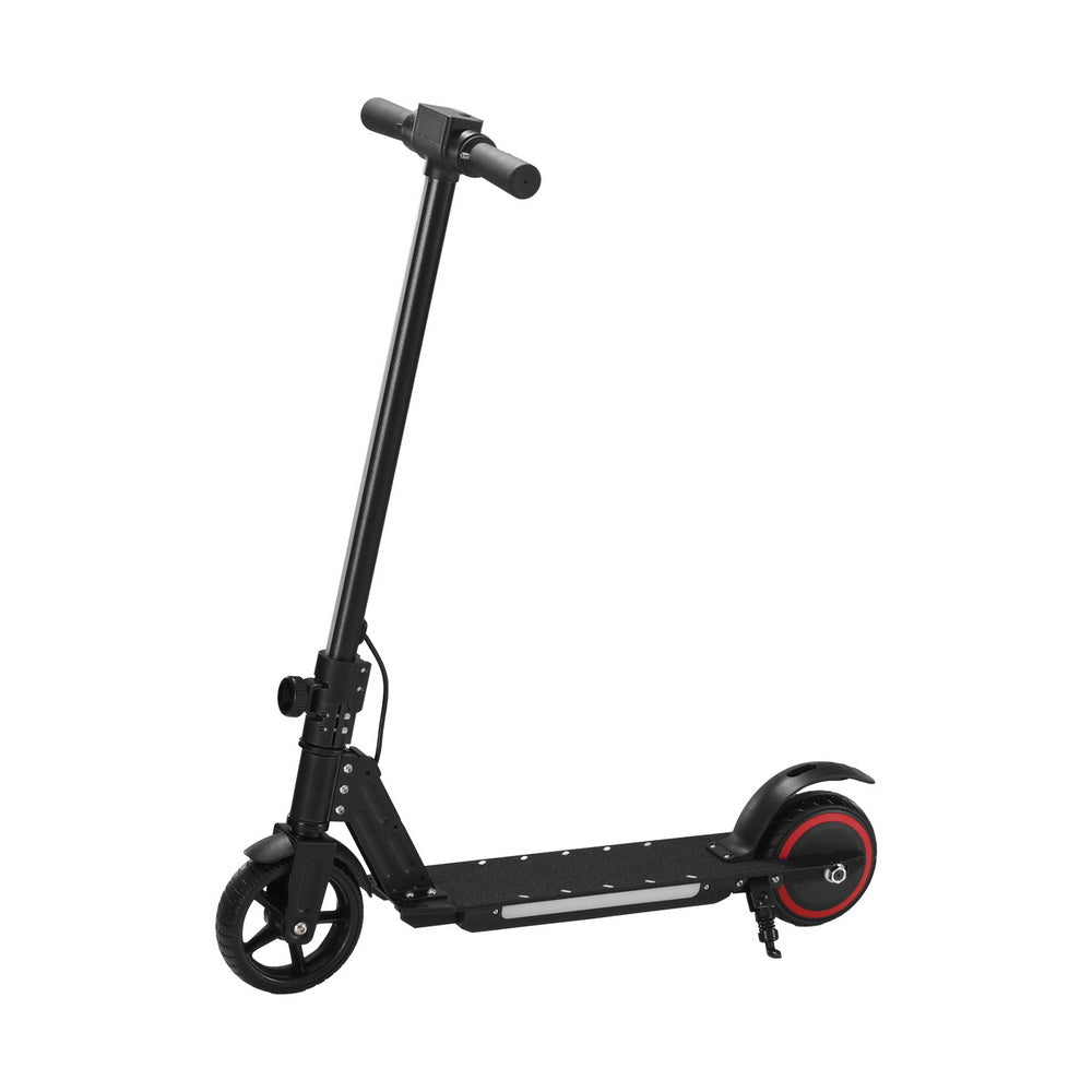 Electric Scooter 130W 16KM/H LED Light Folding Portable For Kids Teens Black