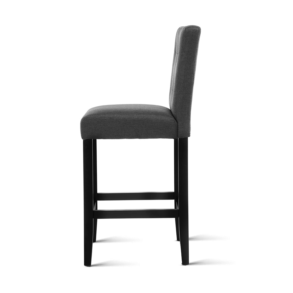 Artiss Set of 2 French Provincial Dining Chair - Charcoal