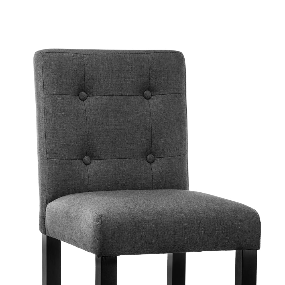 Artiss Set of 2 French Provincial Dining Chair - Charcoal