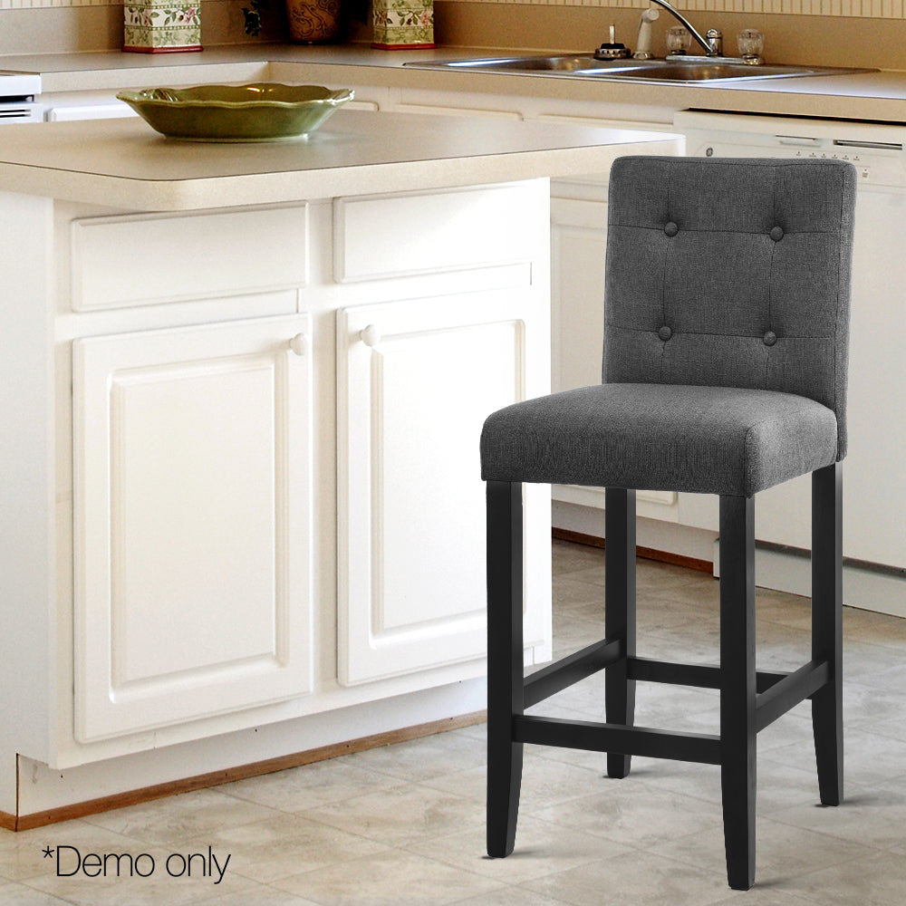 Artiss Set of 2 French Provincial Dining Chair - Charcoal