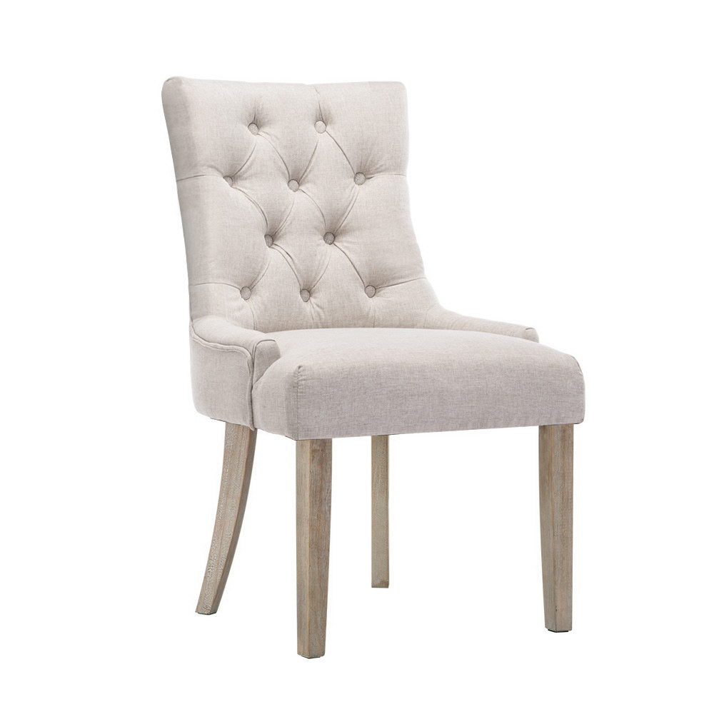 Artiss CAYES French Provincial Dining Chair Beige