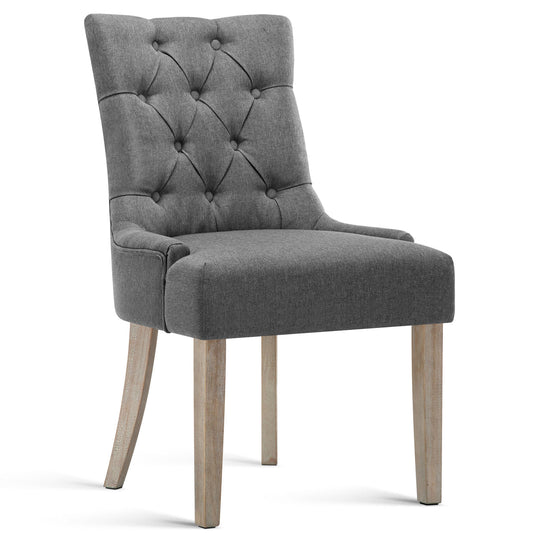 Artiss French Provincial Dining Chair - Grey