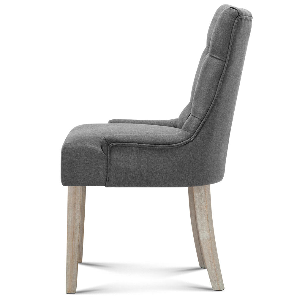 Artiss French Provincial Dining Chair - Grey