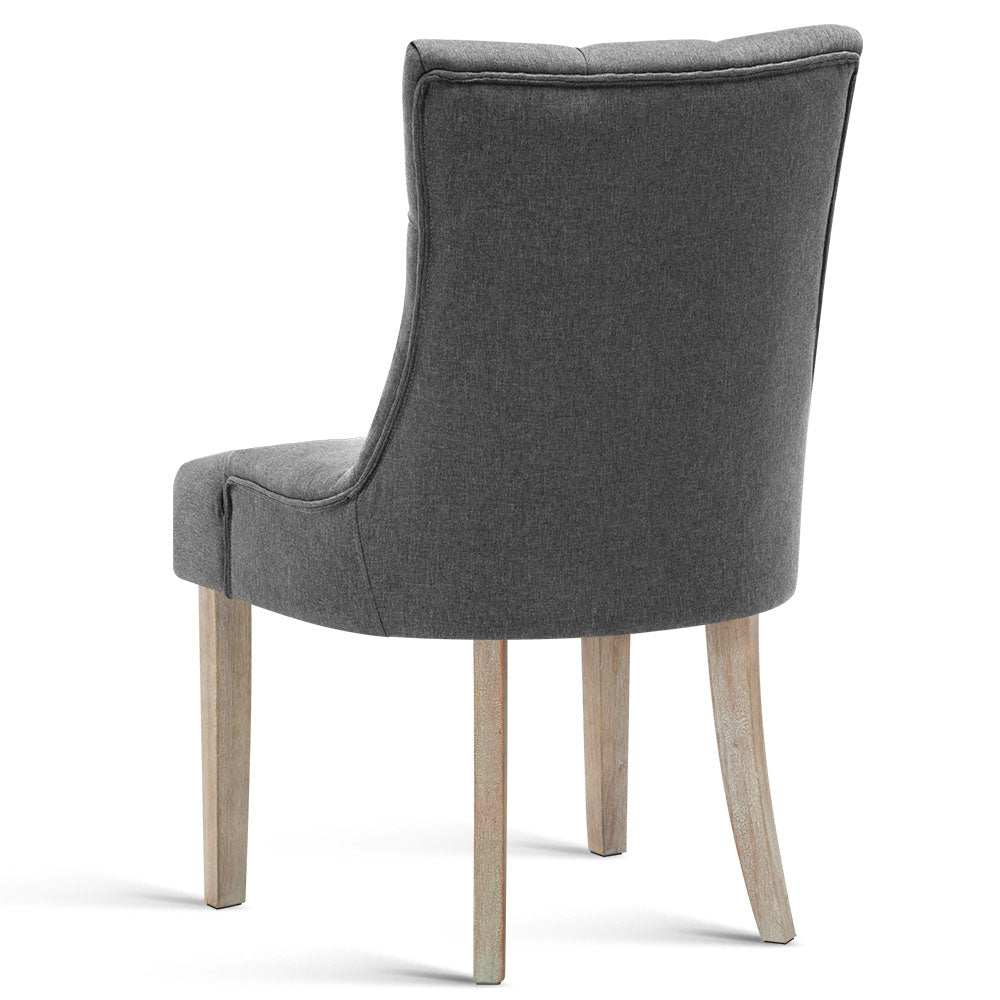 Artiss French Provincial Dining Chair - Grey