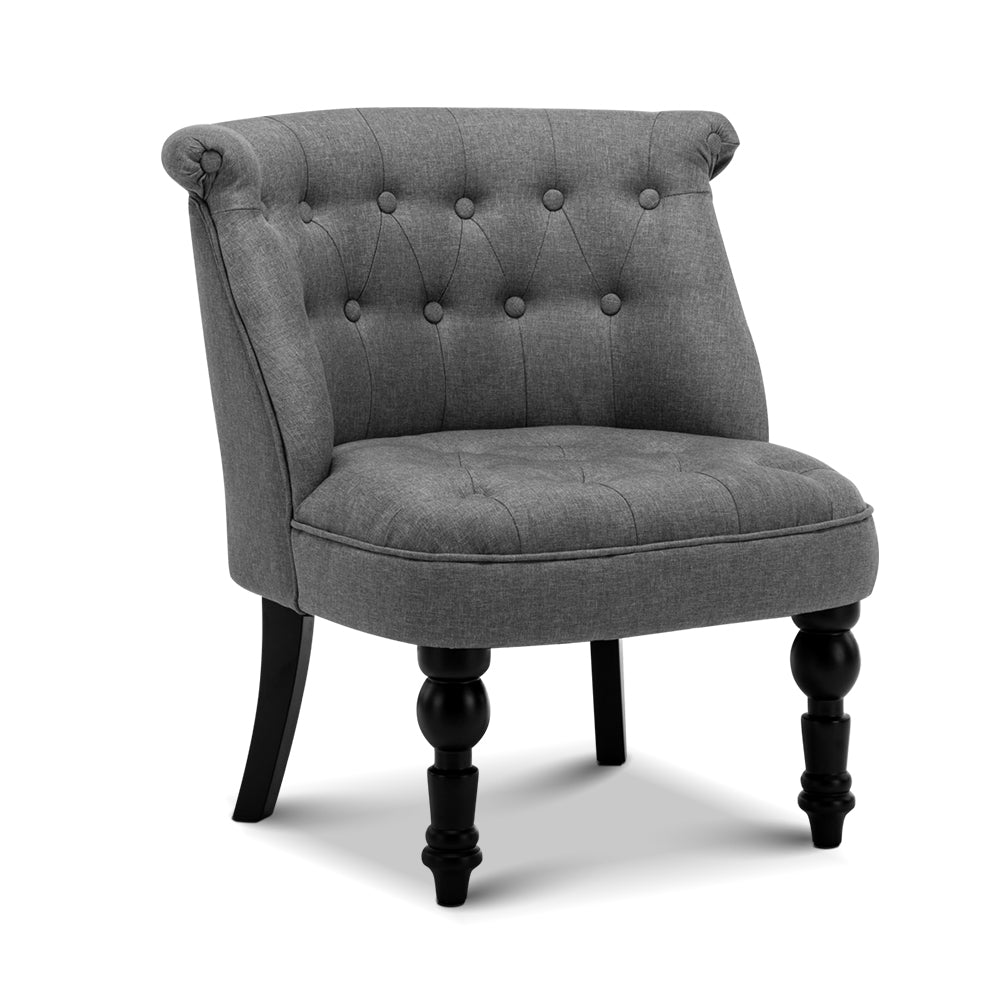 Artiss Lorraine Armchair - Grey