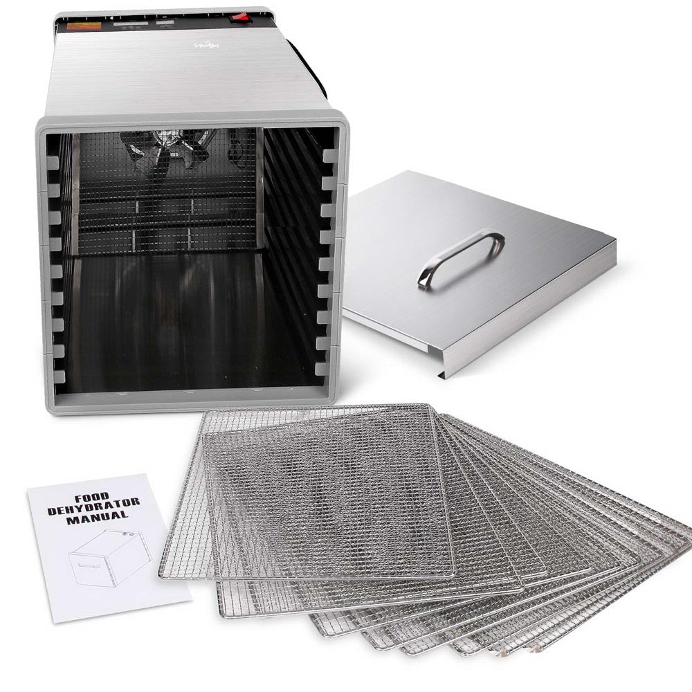 5 Star Chef Stainless Steel Food Dehydrator with 10 Trays