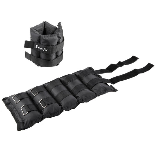 Everfit Set of 2 Wrist Ankle Weights 5kg with Straps