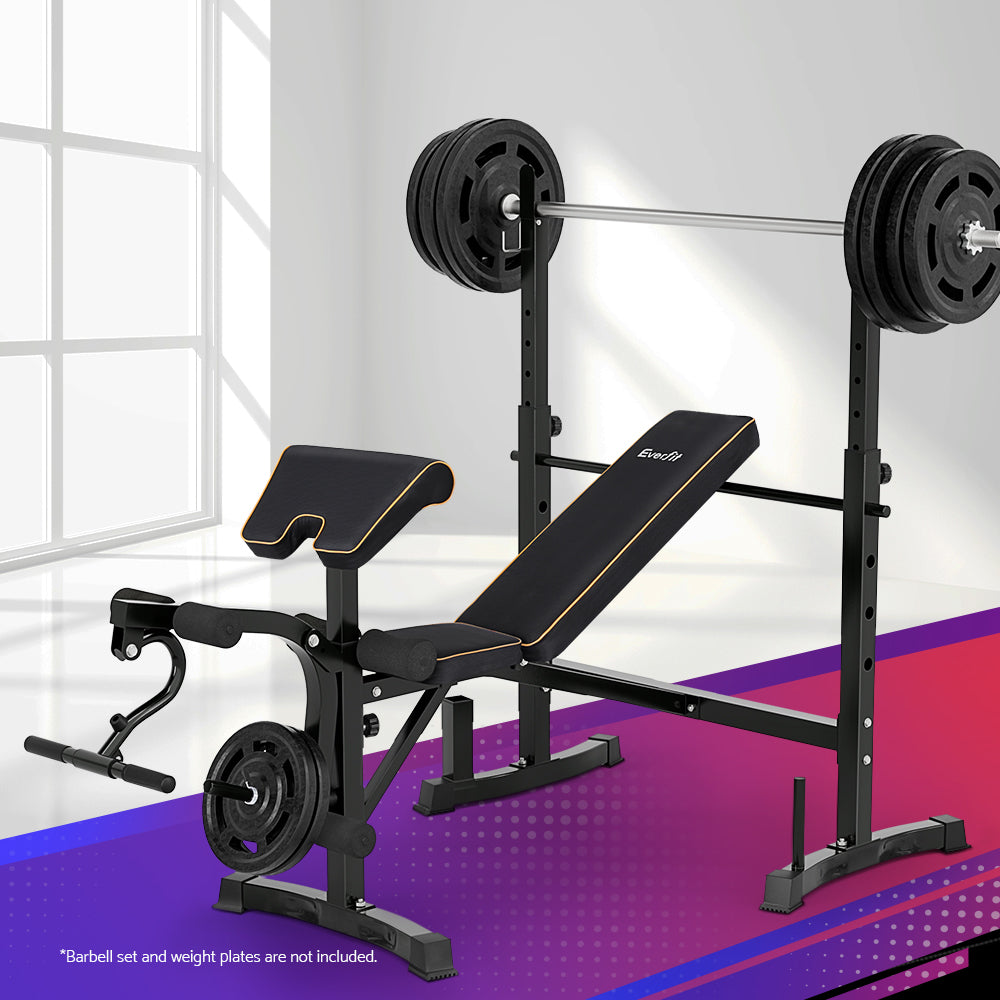 Everfit 10 In 1 Weight Bench Adjustable Home Gym Station Bench