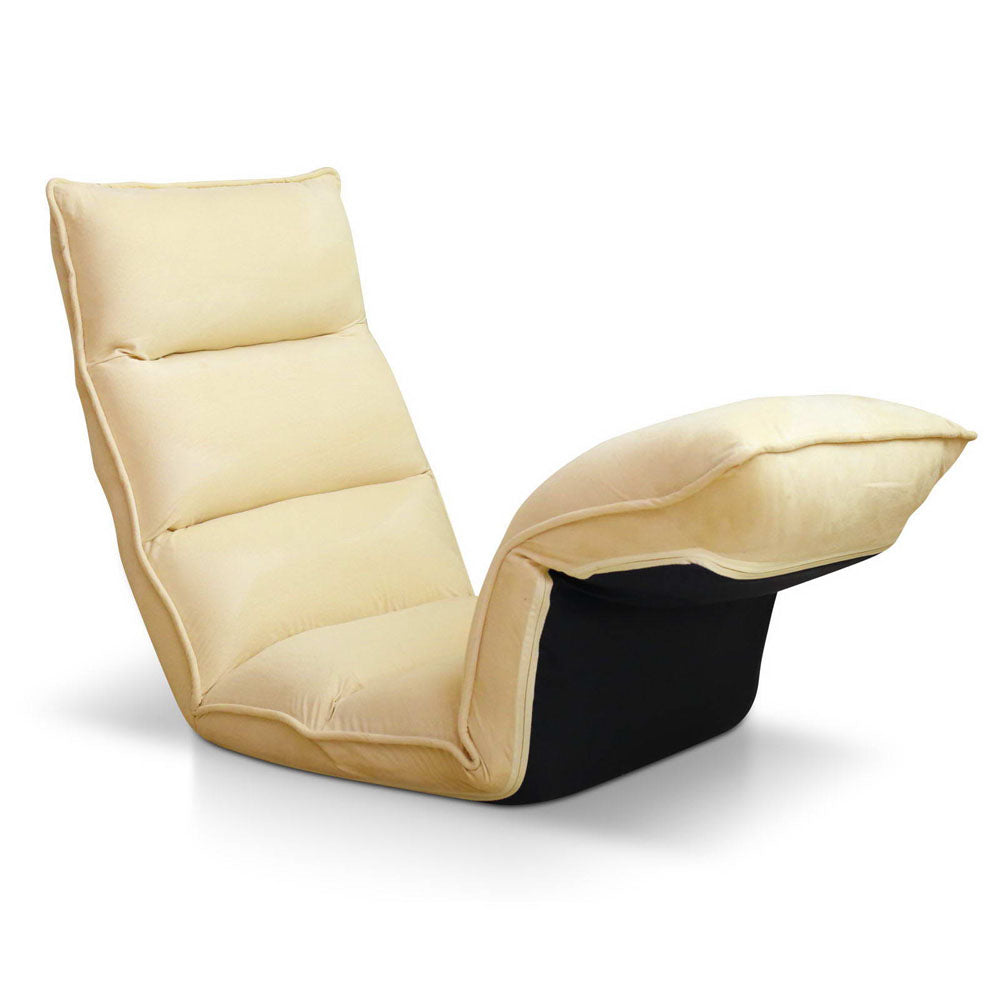 Artiss Adjustable Lounge Sofa Chair - 75 Adjustable Angles Taupe