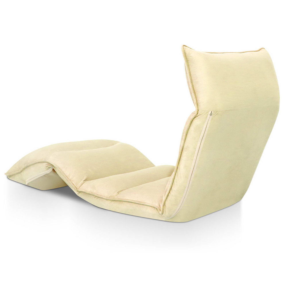 Artiss Adjustable Lounge Sofa Chair - 75 Adjustable Angles Taupe