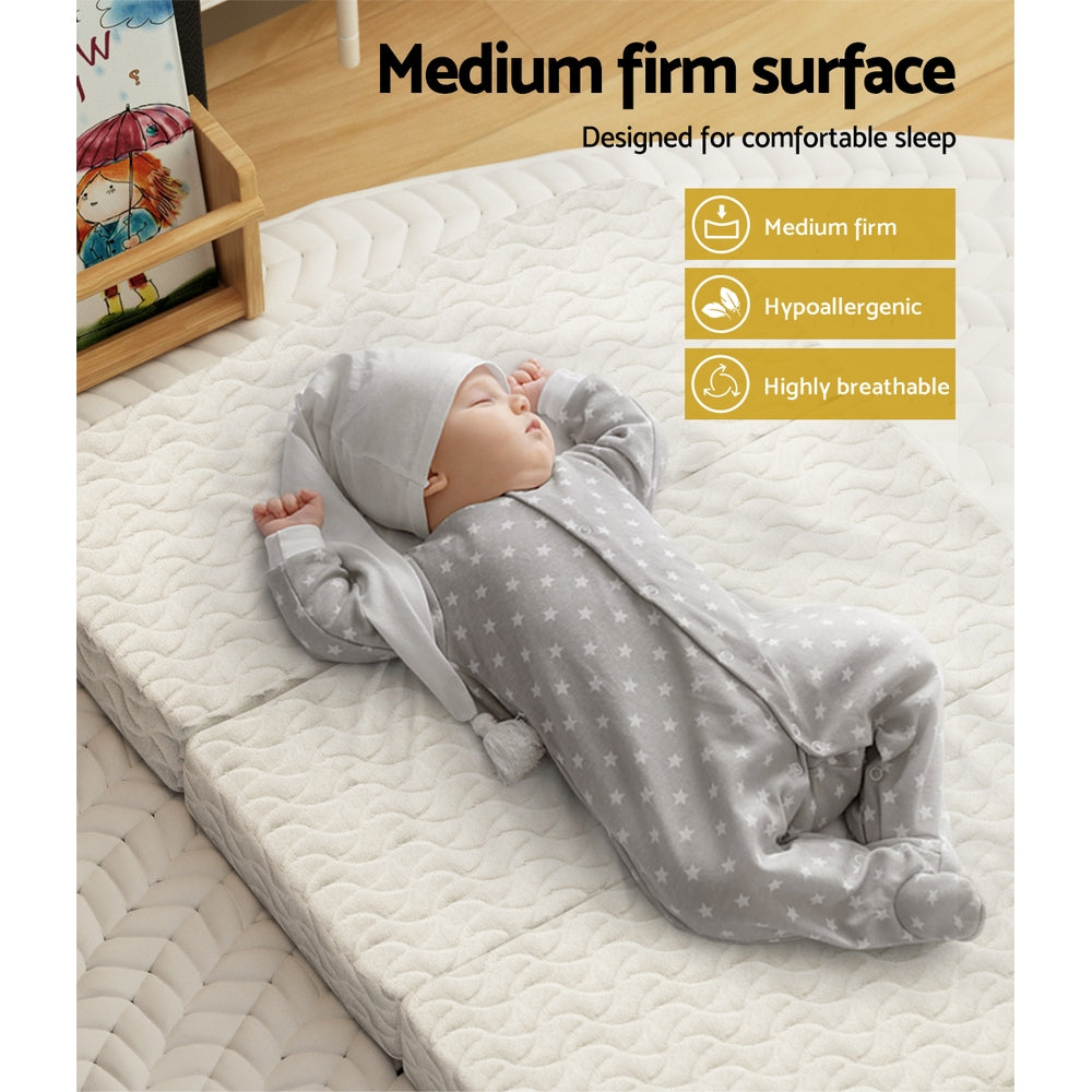 Travel cot outlet foam mattress