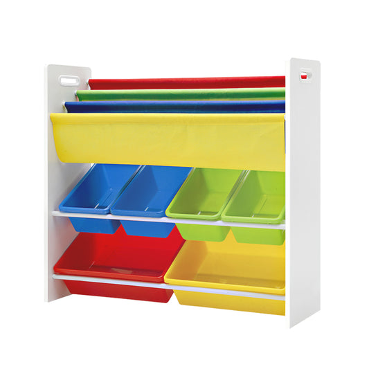 Artiss Kids Bookshelf Toy Storage Box Organizer Bookcase 3 Tiers