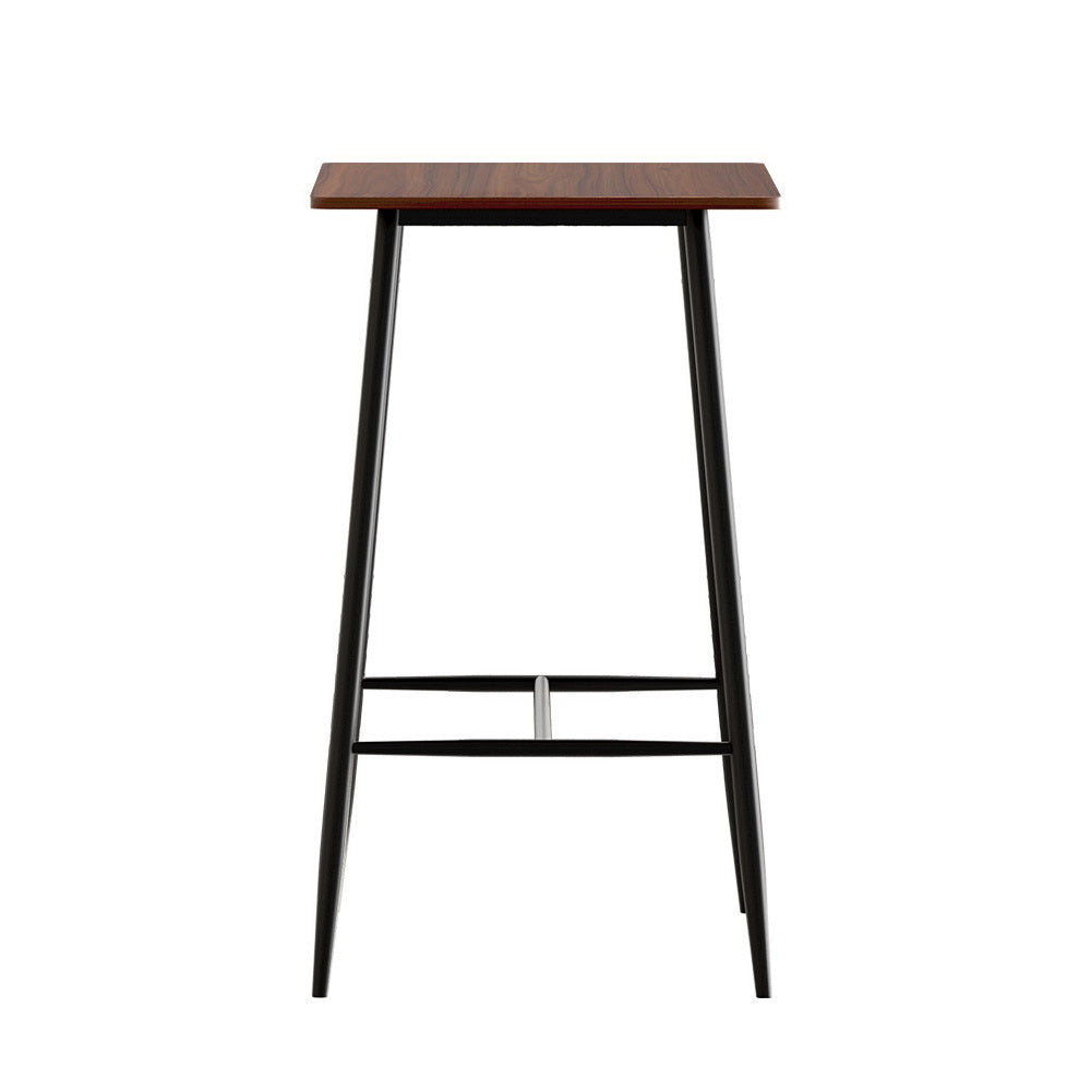 Artiss Bar Table Industrial Dining Desk High Wood Kitchen Shelf Wooden Cafe Pub