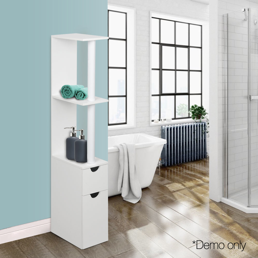 Artiss Freestanding Bathroom Storage Cabinet - White