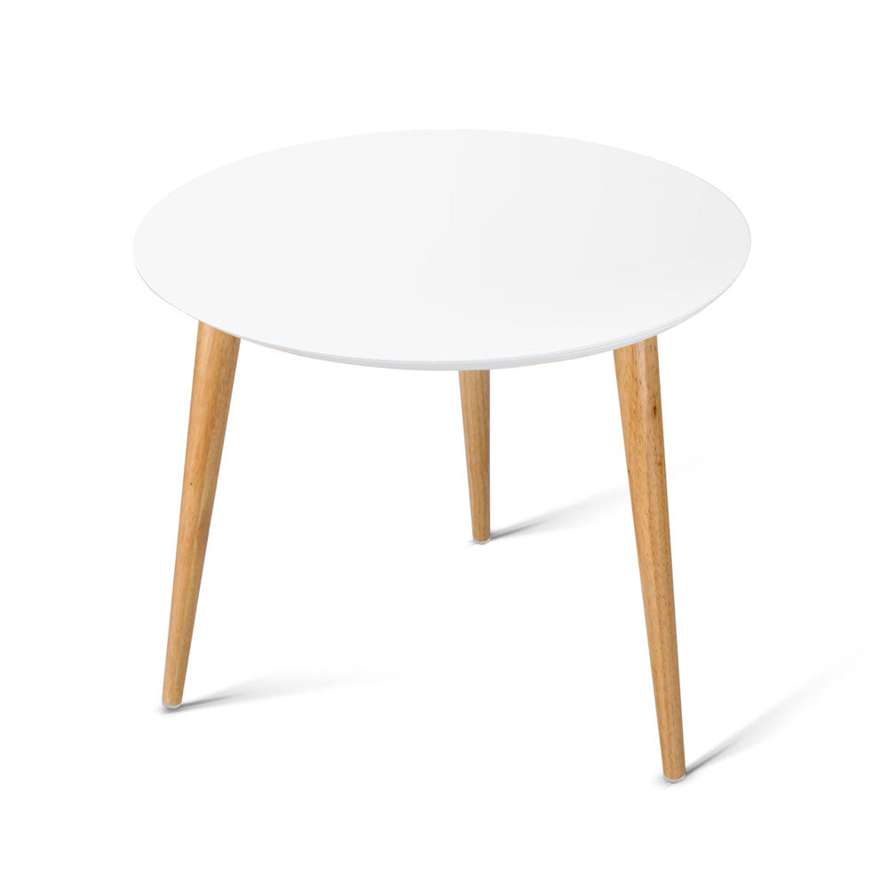 Artiss Coffee Table Round Side End Tables Bedside Furniture Wooden Scandinavian