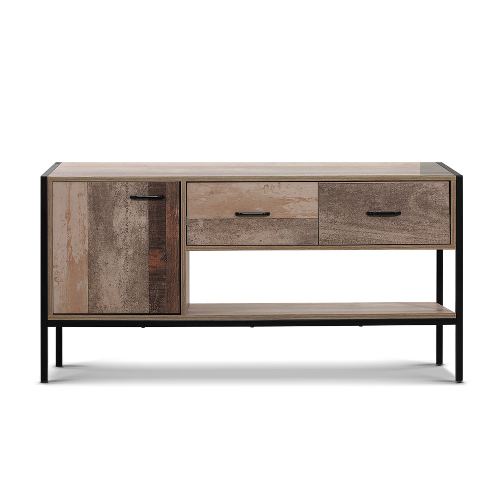 Artiss TV Stand Entertainment Unit Storage Cabinet Industrial Rustic Wooden 120cm