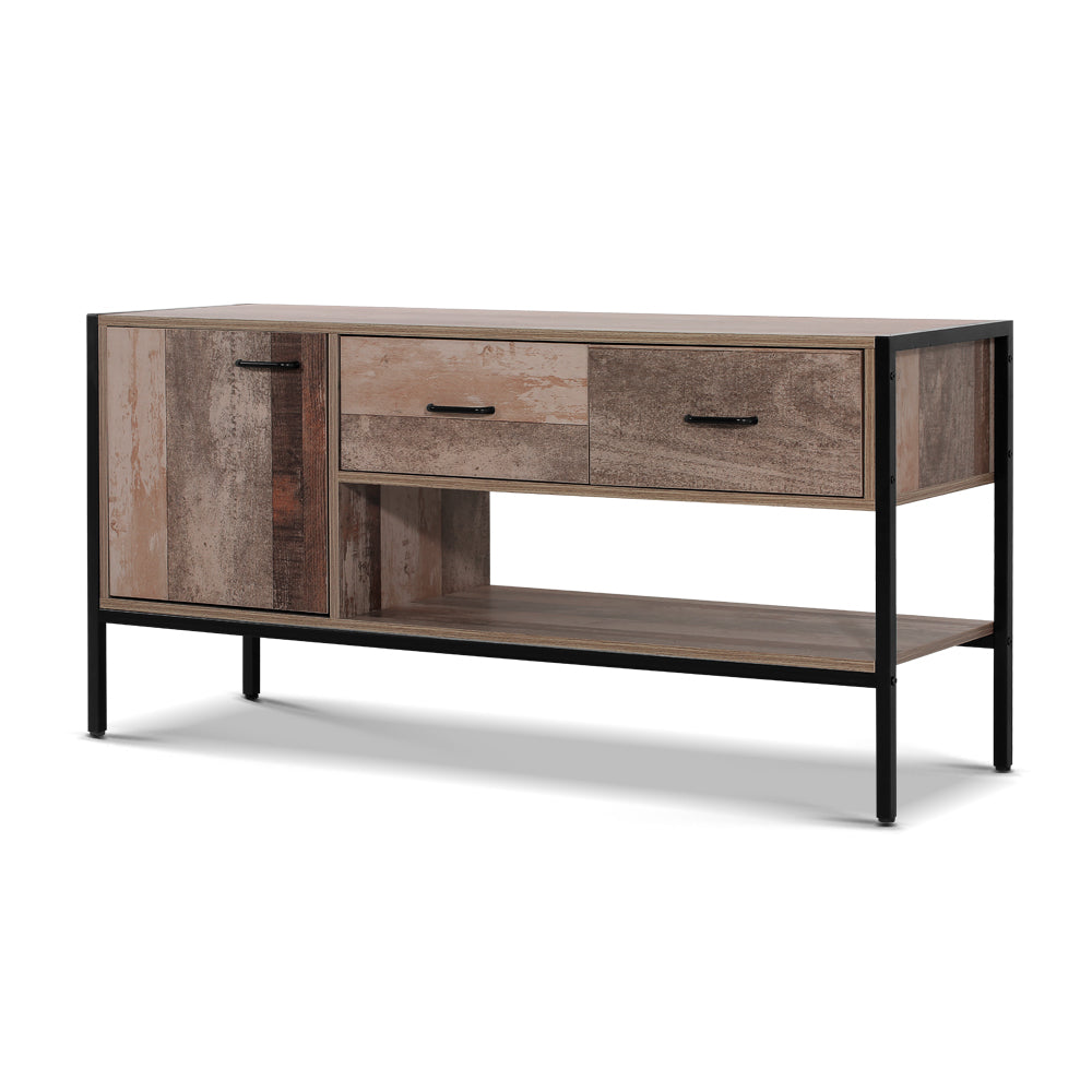 Artiss TV Stand Entertainment Unit Storage Cabinet Industrial Rustic Wooden 120cm