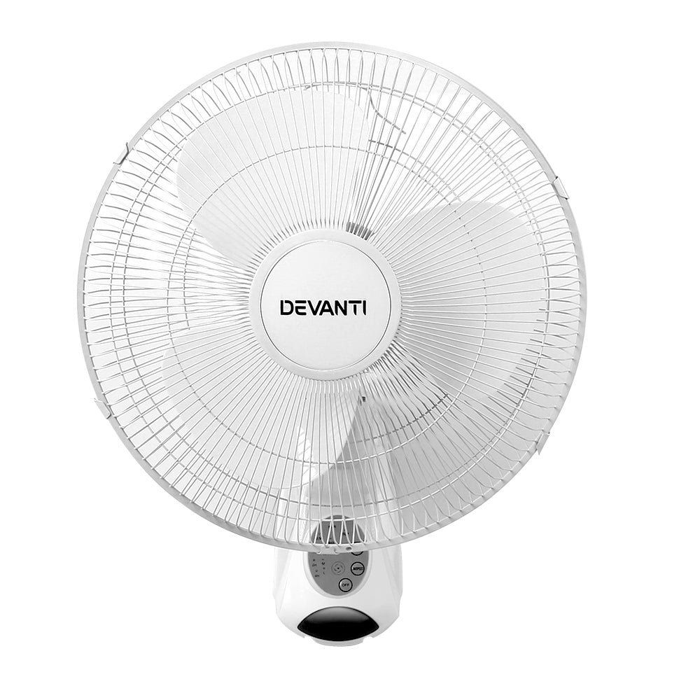 Devanti 40cm 16" Wall Mountable Fan - White