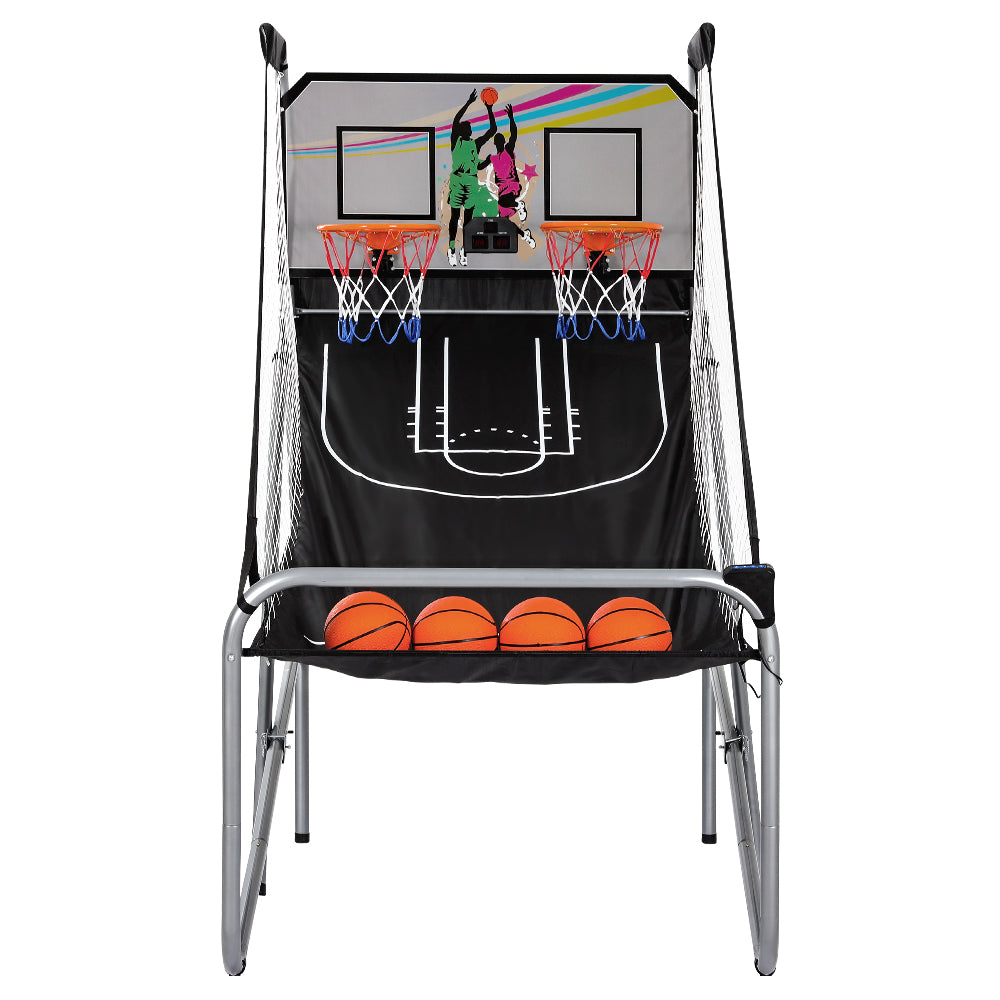 Arcade Basketball Game Hoop 8 Games Double Shot Electronic Score Sturdy frame