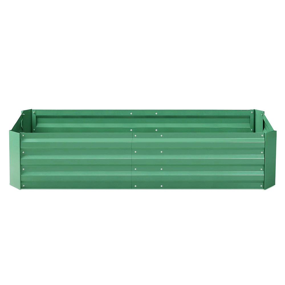 Greenfingers Garden Bed 2PCS 210X90X30cm  Galvanised Steel Raised Planter Green