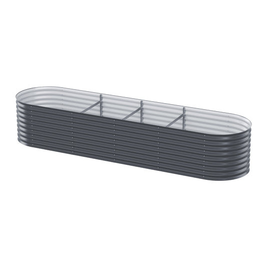 Greenfingers Garden Bed 320X80X56cm Oval Planter Box