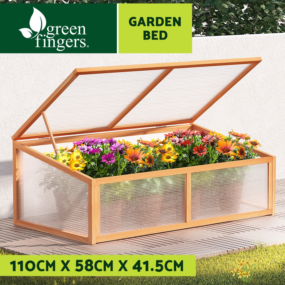 Greenfingers Garden Bed Raised Wooden Planter Box Vegetables 110x58x41.5cm
