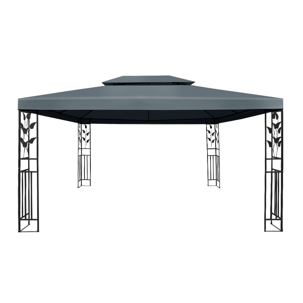 Instahut Gazebo 4x3m Party Marquee Outdoor Wedding Event Tent Iron Art Canopy