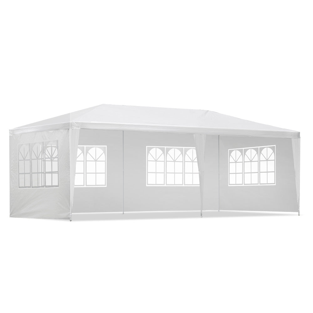 Instahut 3x6m Gazebo Party Wedding Marquee Event Tent Shade Canopy White