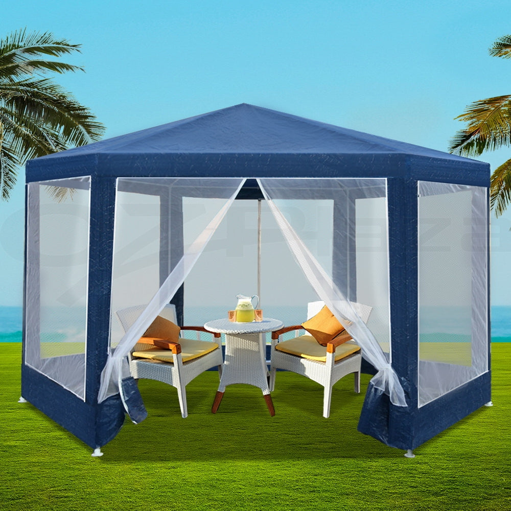 Instahut Gazebo Wedding Party Marquee Tent Canopy Outdoor Camping Gazebos Navy