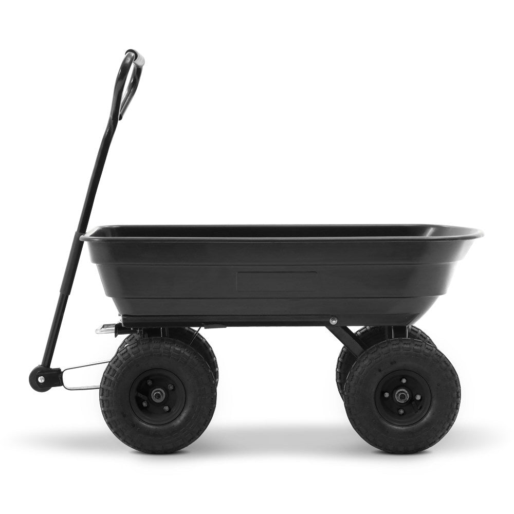 Gardeon 75L Garden Dump Cart - Black