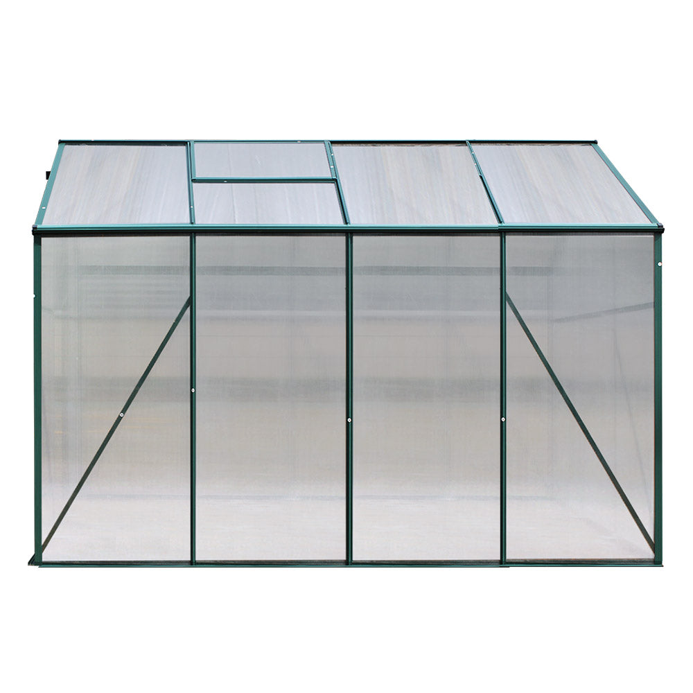 Greenfingers Aluminum Greenhouse Green House Garden Shed Polycarbonate 2.52x1.9M