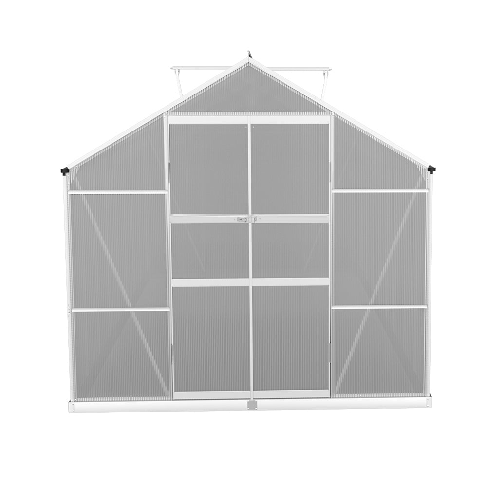 Greenfingers Aluminium Greenhouse Green House Garden Shed Double Door 5.1X2.5M