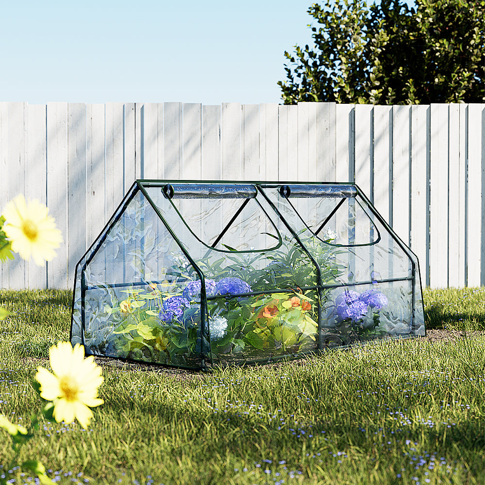 Greenfingers Greenhouse Flower Garden Shed Frame Tunnel Green House 180x90x90cm