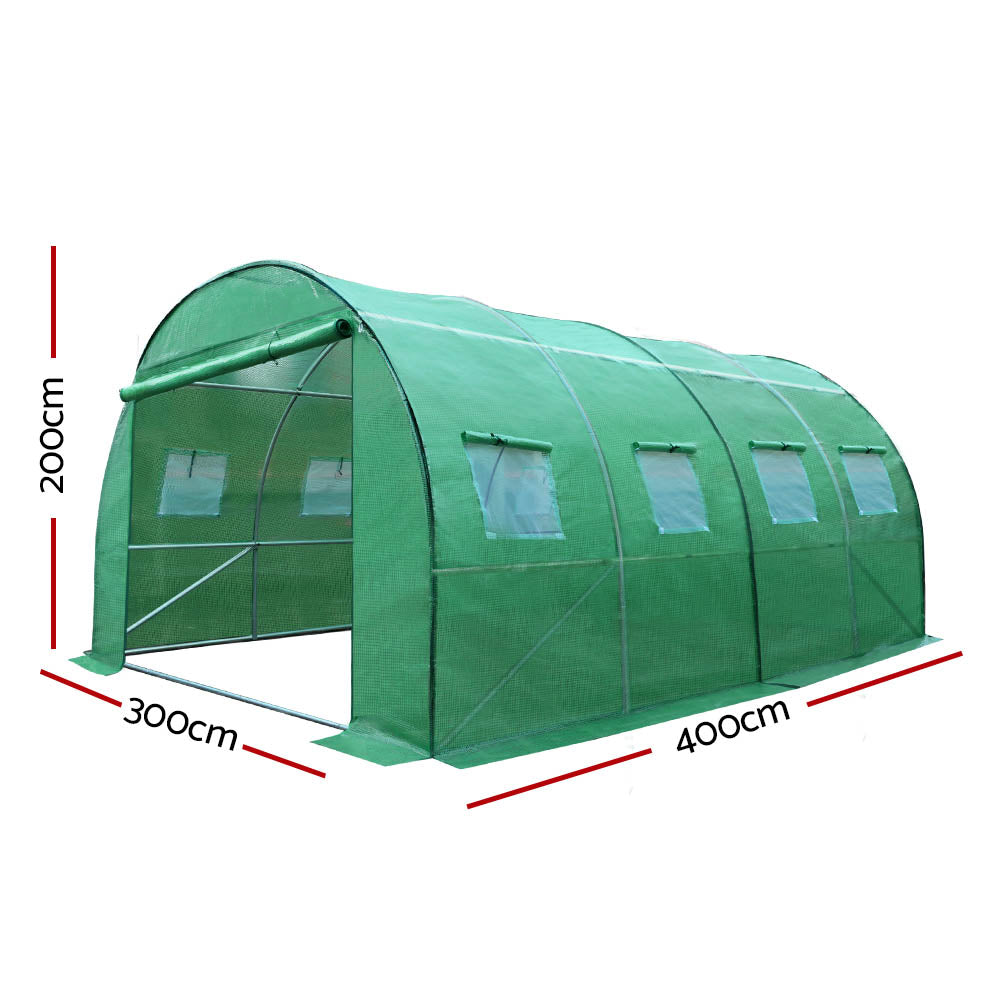 Greenfingers Greenhouse 4X3X2M Garden Shed Green House Polycarbonate Storage